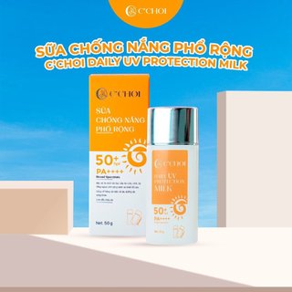 [QUÀ TẶNG] Sữa chống nắng phổ rộng C'Choi Dưỡng da sáng khoẻ - Daily UV Protection Milk SPF 50+ 50g]