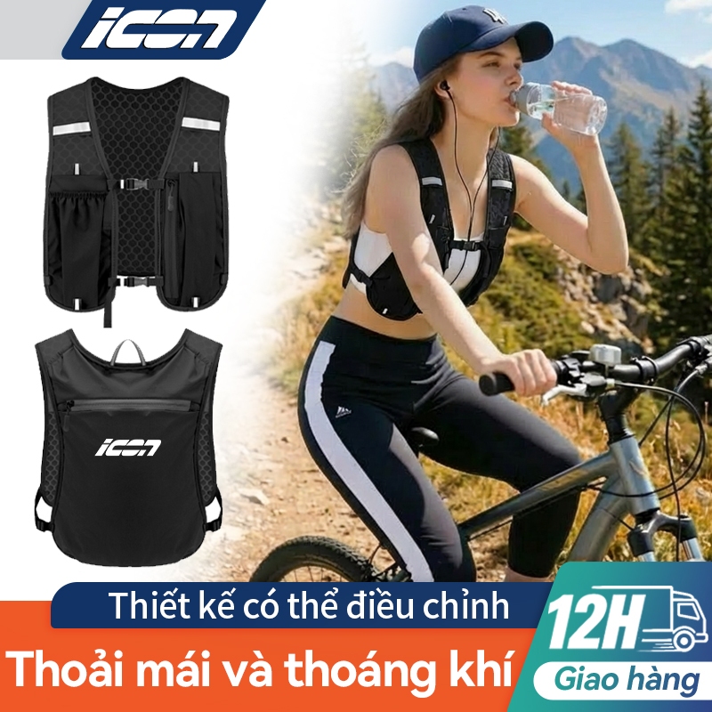 Ba lô Thể Thao Đa Năng ICON - Chạy Bộ, Leo Núi, Đạp Xe, Nhẹ Thoáng Khí, Chống Thấm, Thiết Kế Phản Quang
