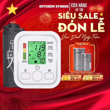 Máy Đo Huyết Áp Nhịp Tim Điện Tử Bắp Tay Tự Động Phiên Bản Cao Cấp Chuẩn Xác - KCST