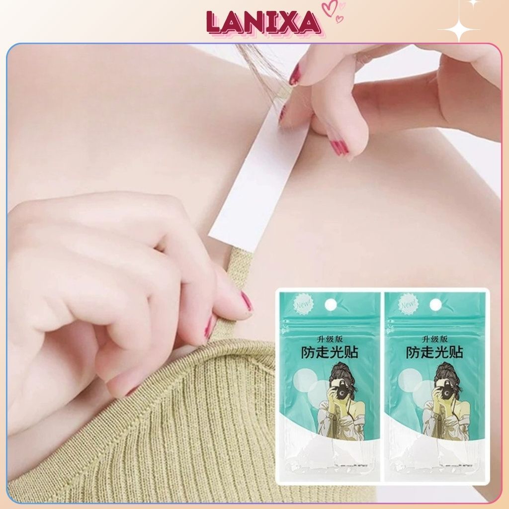 Miếng dán cố định quần áo siêu dính, Băng dính thời trang chống lộ chống tuột LANIXA D3001
