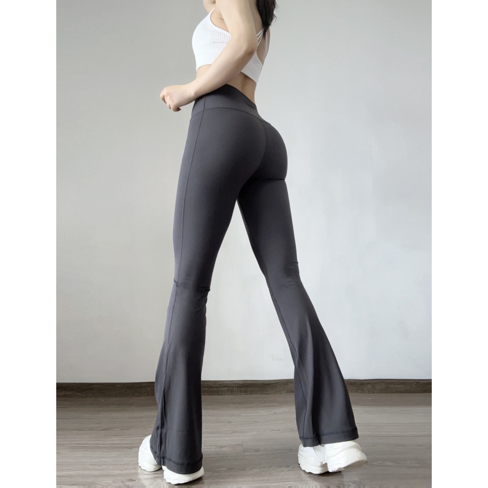 【Fumeng】Quần dài thể thao nữ cao eo flare - kéo dài chân, thoải mái ôm sát, hút mồ hôi nhanh khô, đa năng phối đồ