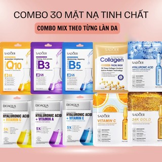 Mặt nạ dưỡng da, mặt nạ dưỡng trắng cấp ẩm mờ thâm bổ sung collagen tinh chất ốc sên, giảm mụn bổ sung vitamin trái cây