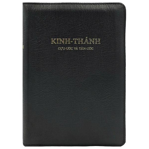 Sách Kinh Thánh - Cựu Ước Và Tân Ước - Bìa Da - Màu Đen/Màu Đỏ Có Khóa Kéo