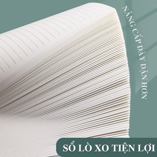 Sổ Tay A5 Lò Xo Trong Suốt Nhựa PP – Vở Kẻ Caro 160 Trang Cho Planner Cá Nhân & Ghi Chép Học Tập