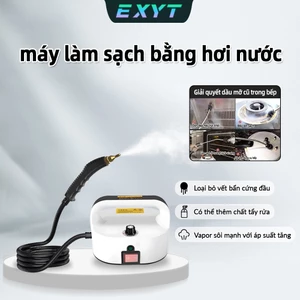 EXYT Máy Hơi Nước Cầm Tay Diệt Khuẩn 105°C, Tăng Áp 6 Mức, 15s Phun Hơi, Tặng Đầu Chổi Đa Năng - Làm Sạch Toàn Diện