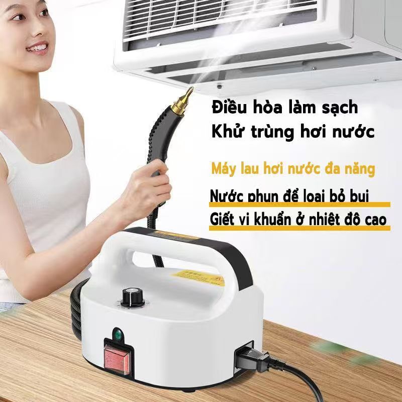EXYT Máy Hơi Nước Cầm Tay Diệt Khuẩn 105°C, Tăng Áp 6 Mức, 15s Phun Hơi, Tặng Đầu Chổi Đa Năng - Làm Sạch Toàn Diện