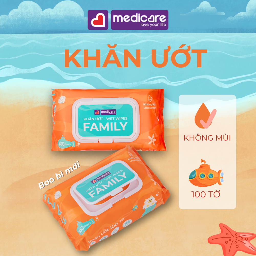 Khăn ướt MEDiCARE Family 100 tờ