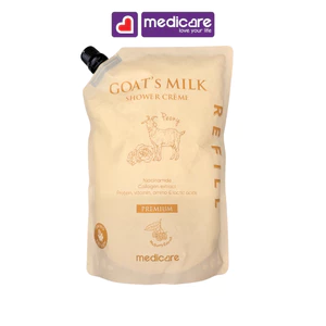 Sữa tắm dê MEDiCARE Premium Peony túi 1 lít