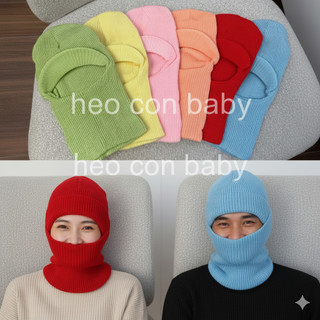 Mũ Len Ninja Trùm Cổ Kèm Che Tai - Bảo Vệ Toàn Diện Cho Bé Yêu (6 Tháng - 4 Tuổi) - Đồ Thu Đông