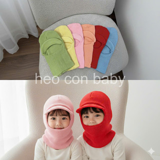 Mũ Len Ninja Trùm Cổ Kèm Che Tai - Bảo Vệ Toàn Diện Cho Bé Yêu (6 Tháng - 4 Tuổi) - Đồ Thu Đông
