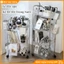 Xe Đẩy 2/3/4 Tầng Kệ Nhựa Trong Suốt Có Bánh Xe đẩy Ăn Nhẹ Đẹp Kệ Bảo Quản Suốt Nhiều Tầng
