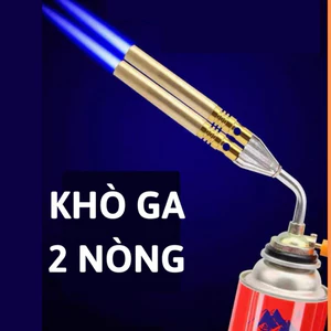 Đèn khò ga mini ống đôi,đầu khò ga 2 nòng,đèn khò gas,đầu khò gas,khò ga cầm tay,khò ga đồng,khò lửa cầm tay,quẹt lửa