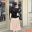 Đầm thiết kế BEMINE cổ tròn dáng peplum tùng váy dáng chữ A phù hợp đi làm-B174