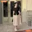 Đầm thiết kế BEMINE cổ tròn dáng peplum tùng váy dáng chữ A phù hợp đi làm-B174