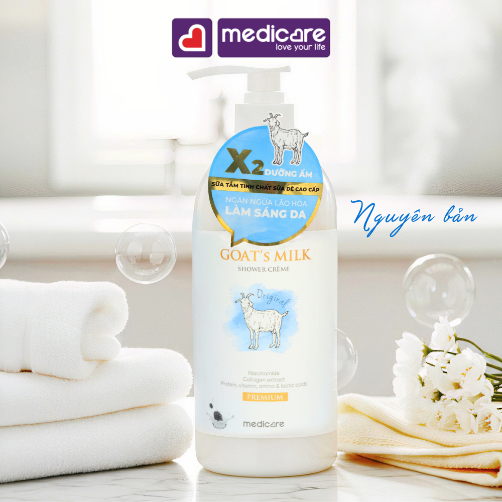 Sữa tắm dê MEDiCARE premium 1 lít