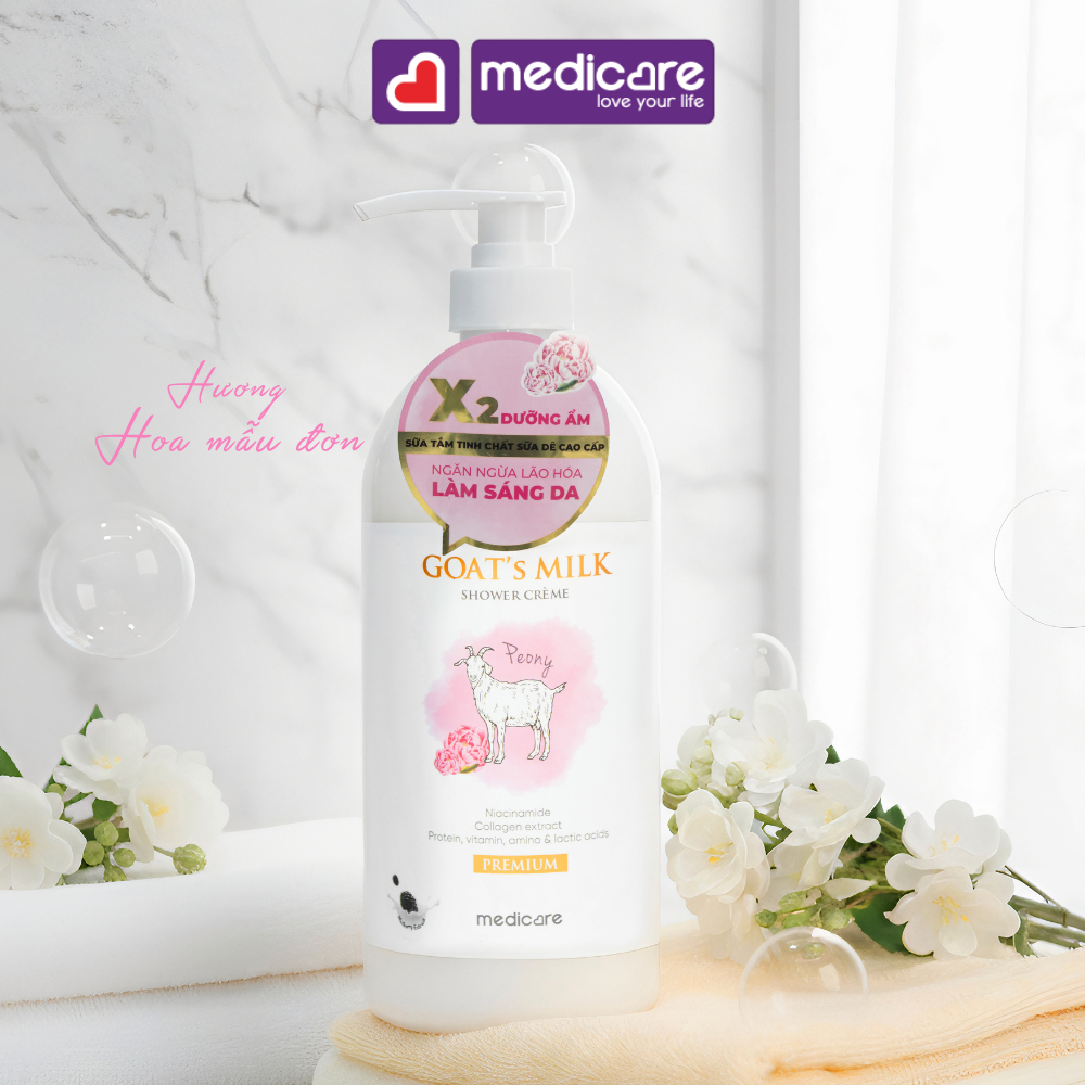 Sữa tắm dê MEDiCARE premium 1 lít