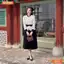 Đầm thiết kế BEMINE cổ trụ dáng peplum tay dài dáng chữ A phù hợp đi làm-B202