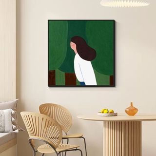 Tranh Canvas Khổ Vuông Treo Tường Hình Vẽ Trừu Tượng  BH211 - Tranh Decor Treo Tường, Trang Trí Quán Cafe, Homestay
