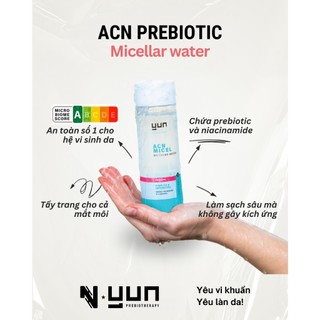 Nước tẩy trang dịu nhẹ dành cho mọi loại da YUN ACN Micellar Water 200ml (ACN-06)