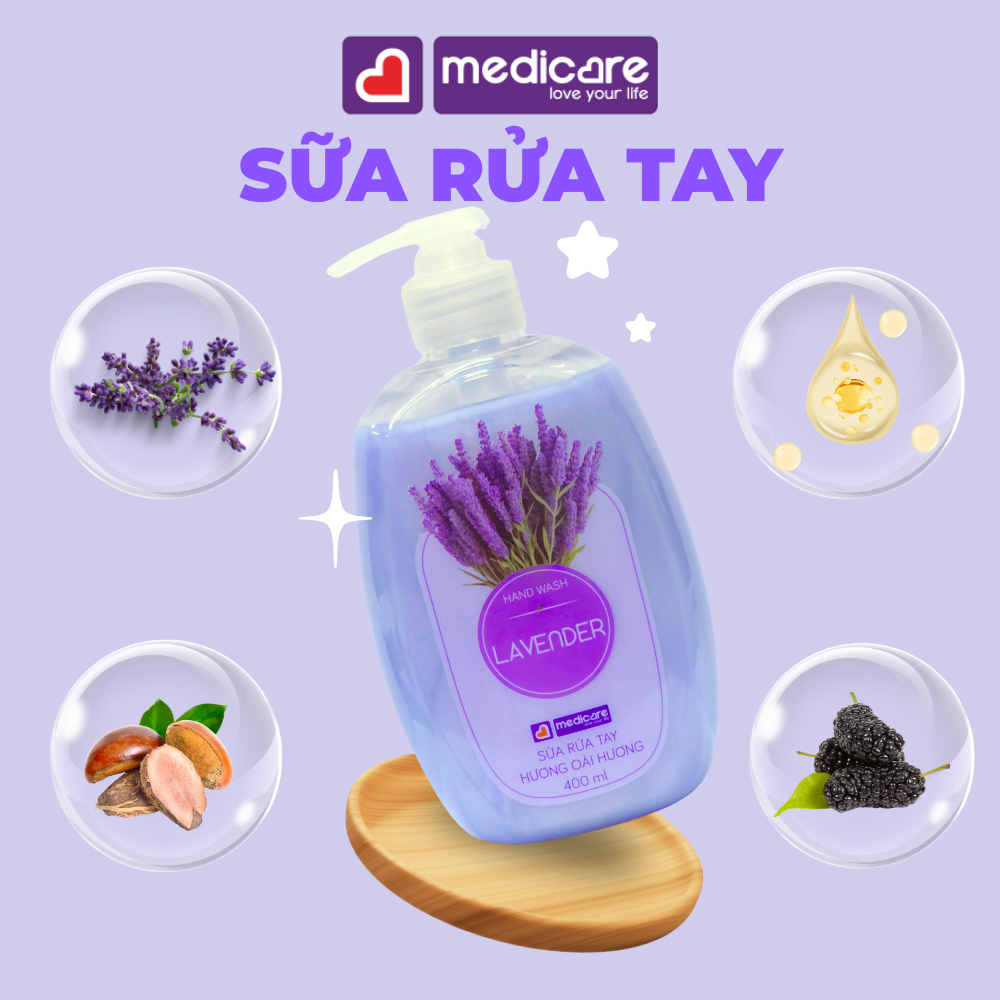 Sữa rửa tay MEDiCARE dưỡng ẩm 400ml