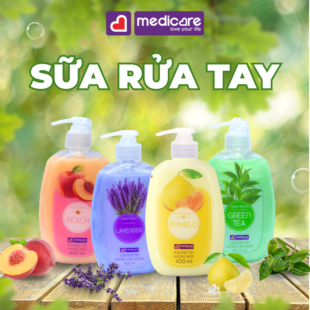 Sữa rửa tay MEDiCARE dưỡng ẩm 400ml