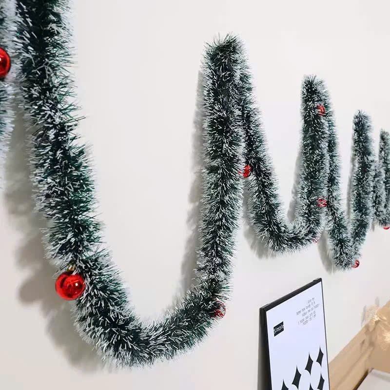Dây chồn 1m8 + set 12 nơ trang trí không gian giáng sinh - Dây thông Noel