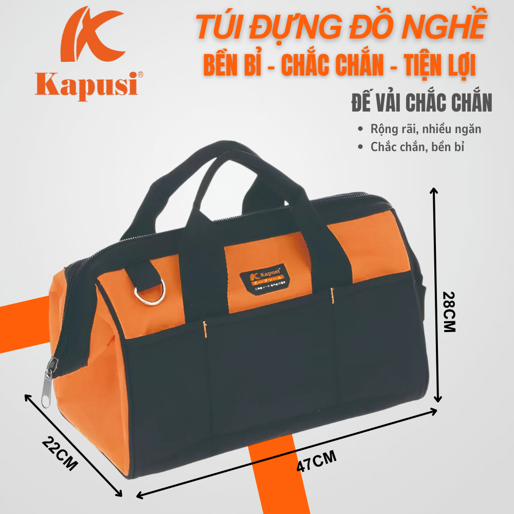 Túi đựng đồ nghề sửa chữa thương hiệu Kapusi tools