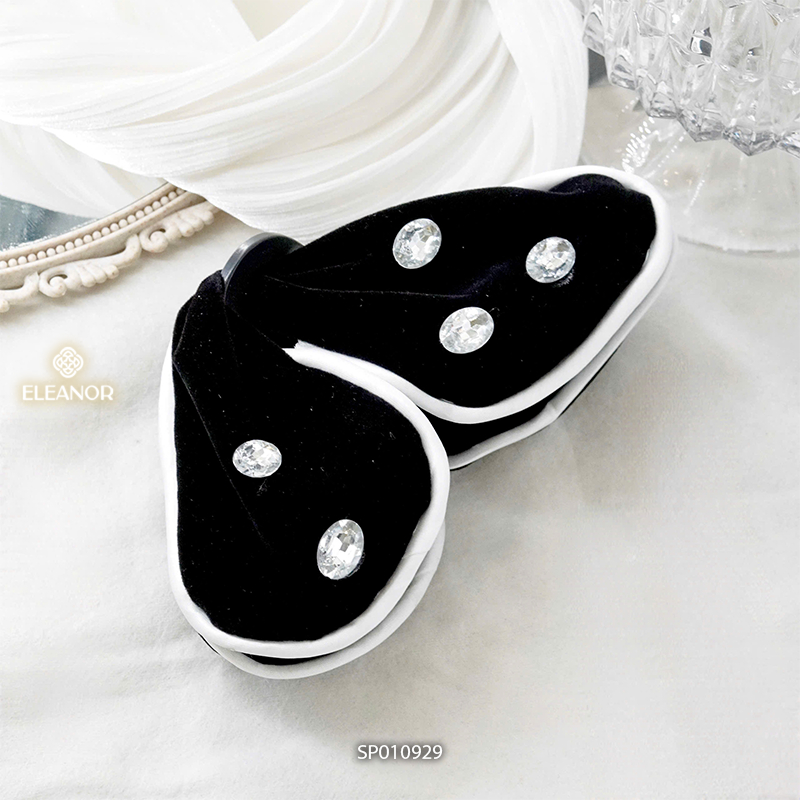 Kẹp tóc nữ càng cua Eleanor Accessories thiết kế hình hồ điệp đính charm đá phụ kiện tóc 10929
