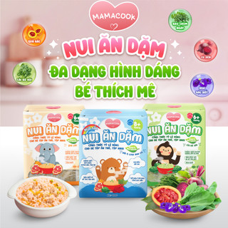 Nui Ăn Dặm Rau Củ Hữu Cơ Cao Cấp MAMACOOK Vị Rau Bó Xôi - Bổ Sung Chất Xơ Cho Bé từ 6M+