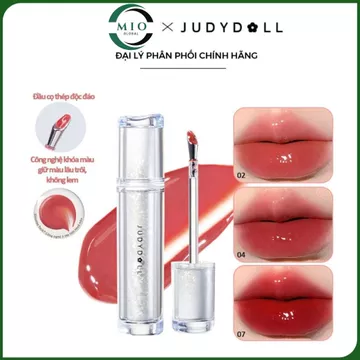 Son Bóng Judydoll Watery Lip Gloss Dưỡng Ẩm Môi Căng Mọng Lôi Trôi 2,4g Hàng Chính Hãng