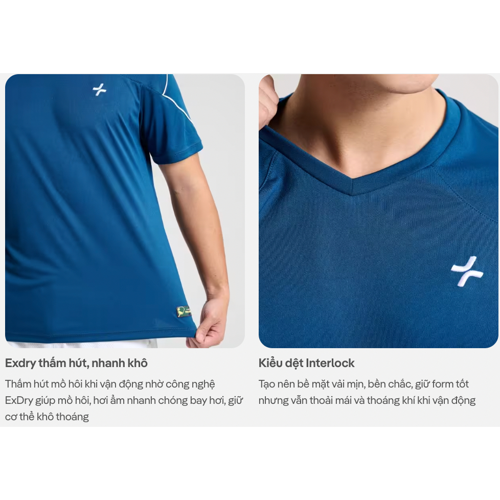 [TẶNG QUẦN SHORT]Áo thun thể thao nam cổ V Pickleball DinkShot Essentials, Nhanh khô Thấm hút tốt Coolmate