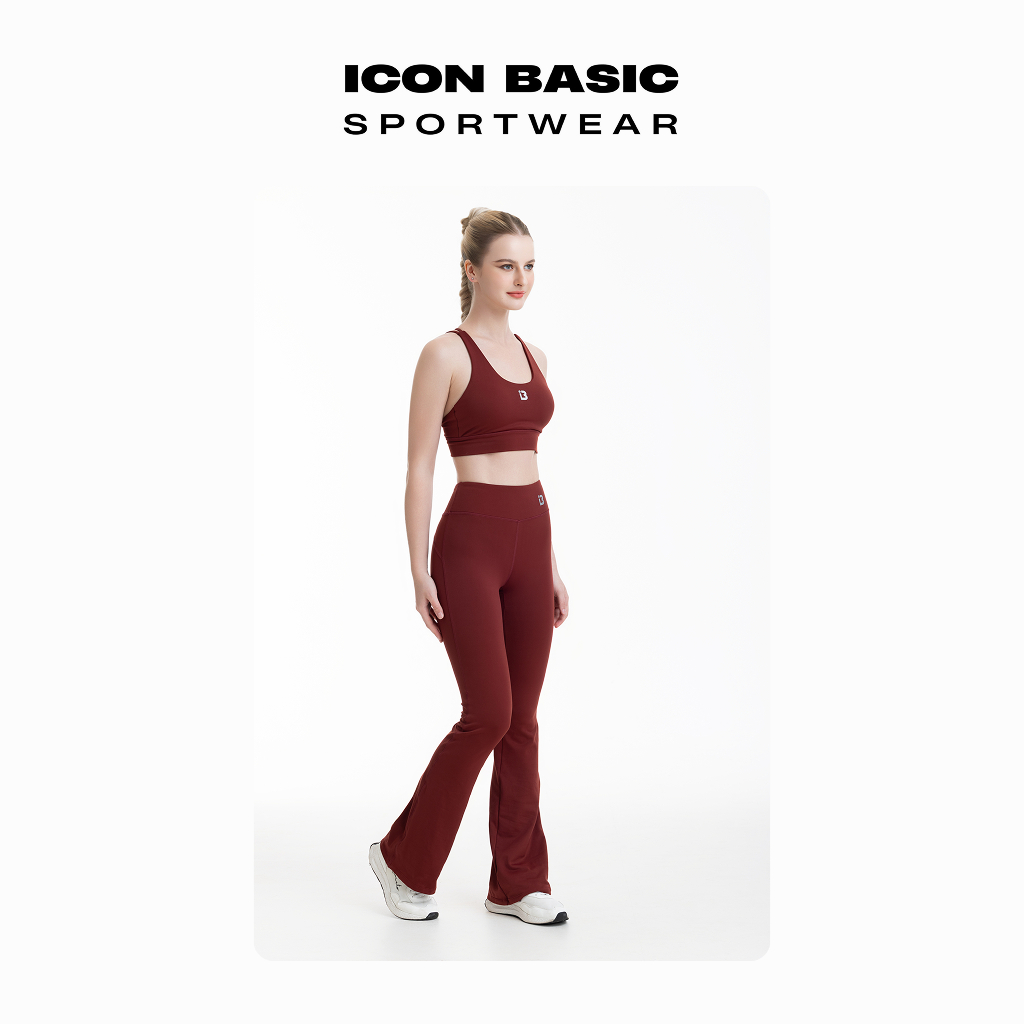 CLASSIC TROUSER Quần legging ống loe nhẹ, tôn body - ICON BASIC Sportwear