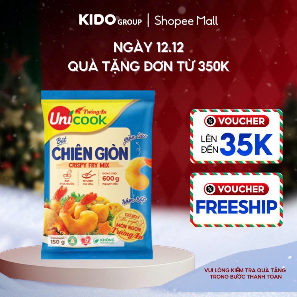 [Quà tặng đơn 300K] Bột chiên giòn TA Unicook 150g