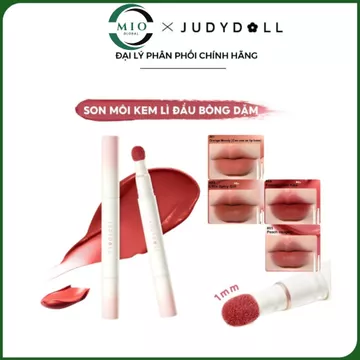 Son Kem Lì Judydoll Matte Lip Cream Đầu Bông, Chất Kem Mịn Lì, Mịn Như Nhung Hàng Chính Hãng