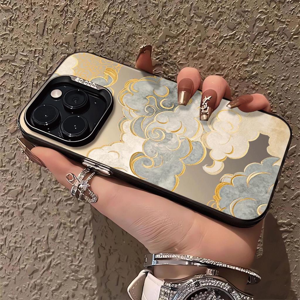 Phnom penh đám mây phù hợp với iphone 17/16/15 chống thấm nước vỏ điện thoại di động 14/13/11 đơn giản