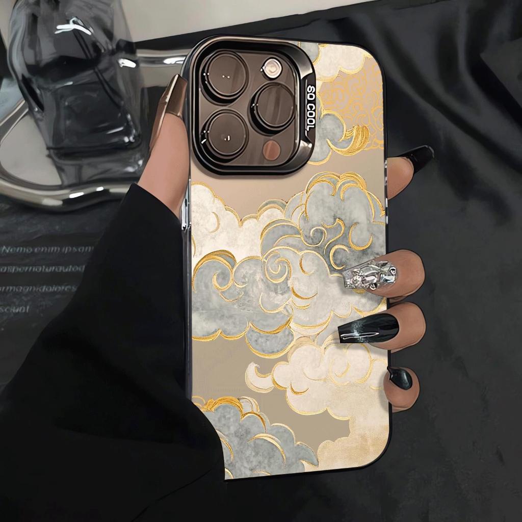 Phnom penh đám mây phù hợp với iphone 17/16/15 chống thấm nước vỏ điện thoại di động 14/13/11 đơn giản