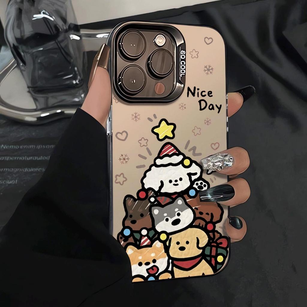 Chồng cún áp dụng cho iphone 17/16/15 chống thấm nước vỏ điện thoại di động 14/13/11 đơn giản