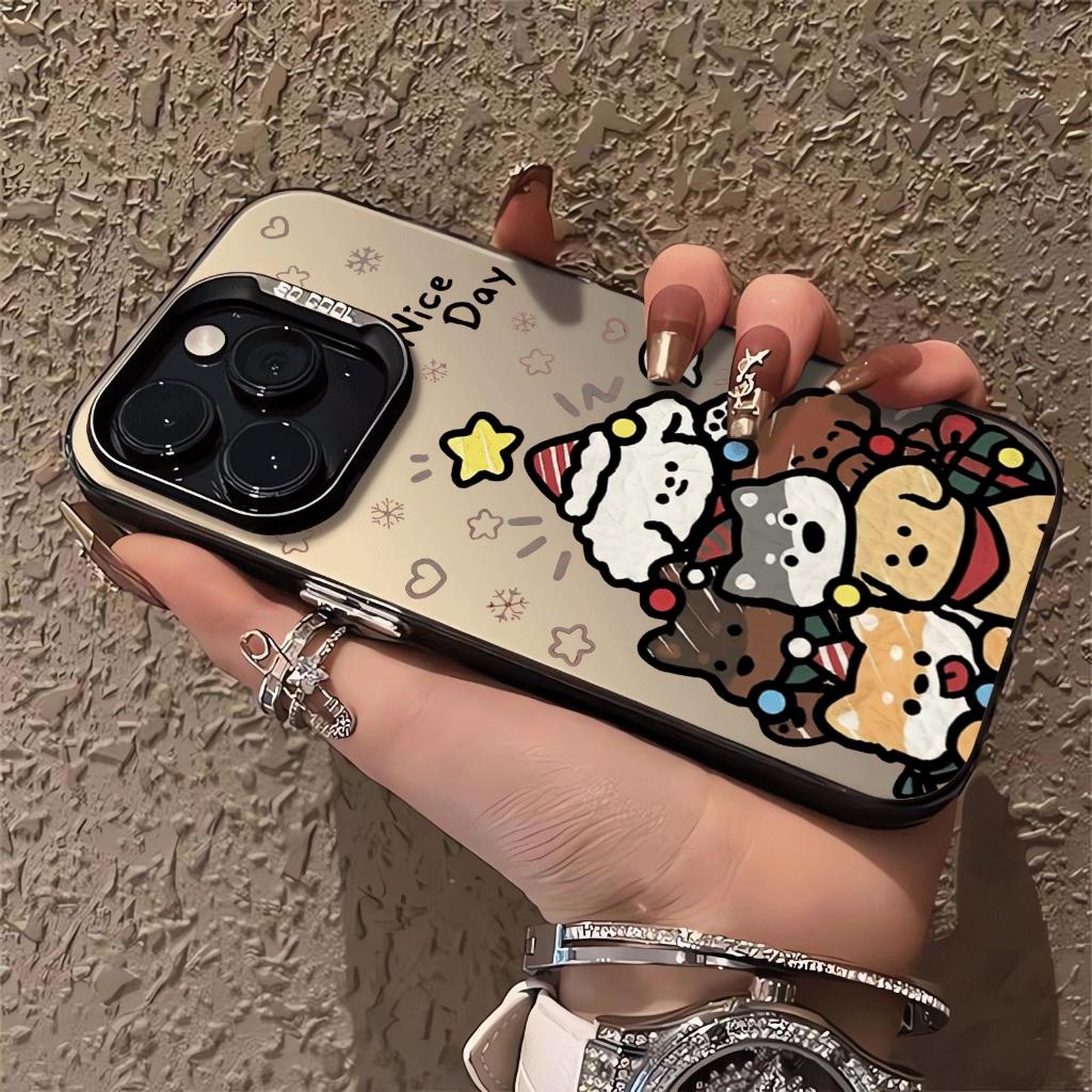 Chồng cún áp dụng cho iphone 17/16/15 chống thấm nước vỏ điện thoại di động 14/13/11 đơn giản