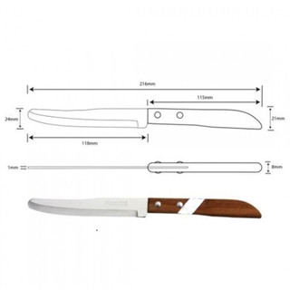 Dao gọt trái cây 502 cán gỗ đầu tròn bền chắc lưỡi sắc bén tiện gọt cắt trái cây và rau củ hàng gia công