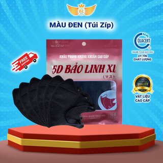 Sỉ thùng 1000 chiếc khẩu trang 5D người lớn Bảo Linh XL cao cấp dày dặn chống tia UV