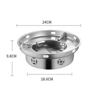 Bếp Cồn Khô inox chắn gió cao cấp Mini Du Lịch Tiện Lợi - Bếp cồn lẩu nướng nhỏ gọn dễ dàng mang đi dã ngoại new