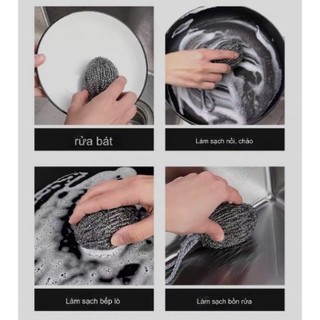 Miếng Cọ Xoong Nồi Chén Bát Đa Năng,Có Dây Đeo Tiện Lợi
