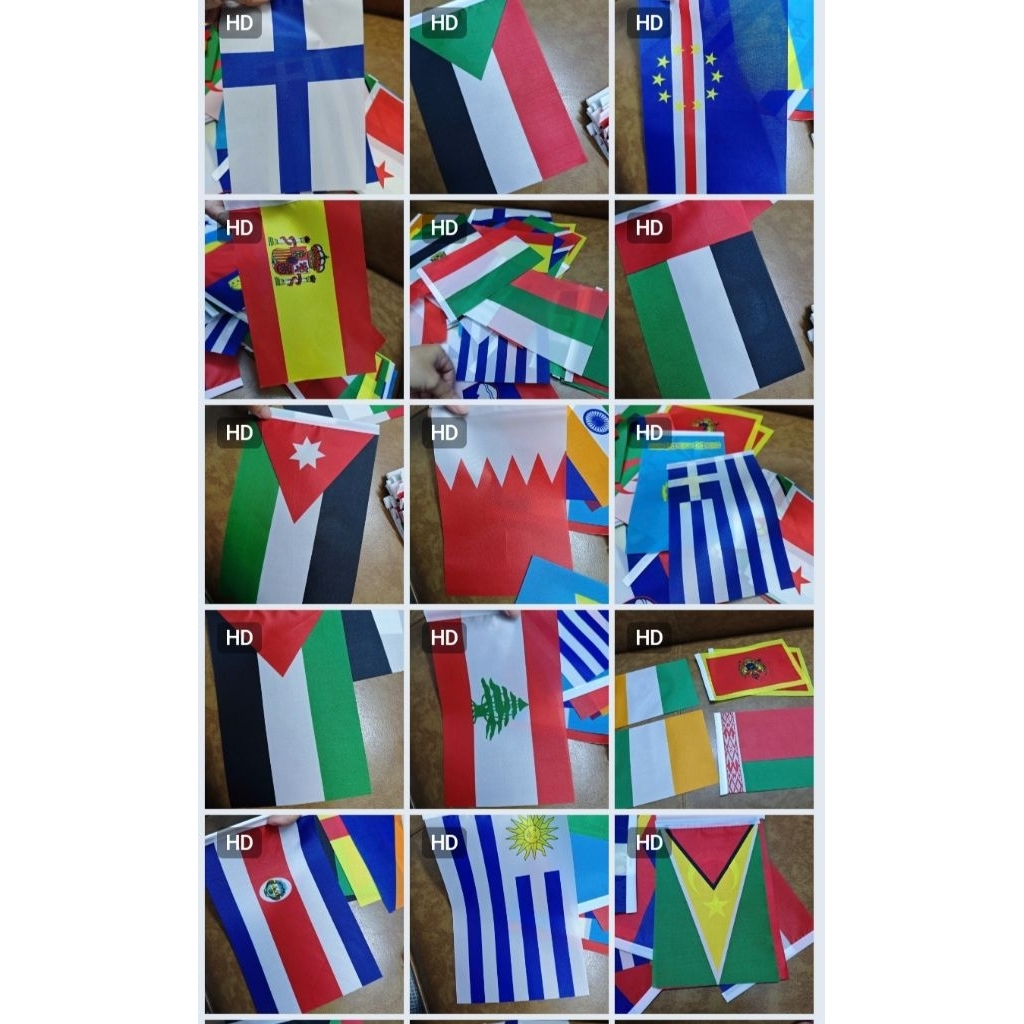 [14X21CM]CỜ CÁC NƯỚC QUỐC KỲ KÍCH THƯỚC 14X21CM/QUỐC KỲ CHÂU ÂU CHÂU Á ĐÔNG Á World cup