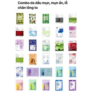 Combo mặt nạ trái cây mix theo tình trạng da cấp ẩm dưỡng trắng da giảm thâm nám giúp da trắng sáng, bổ sung vitamin