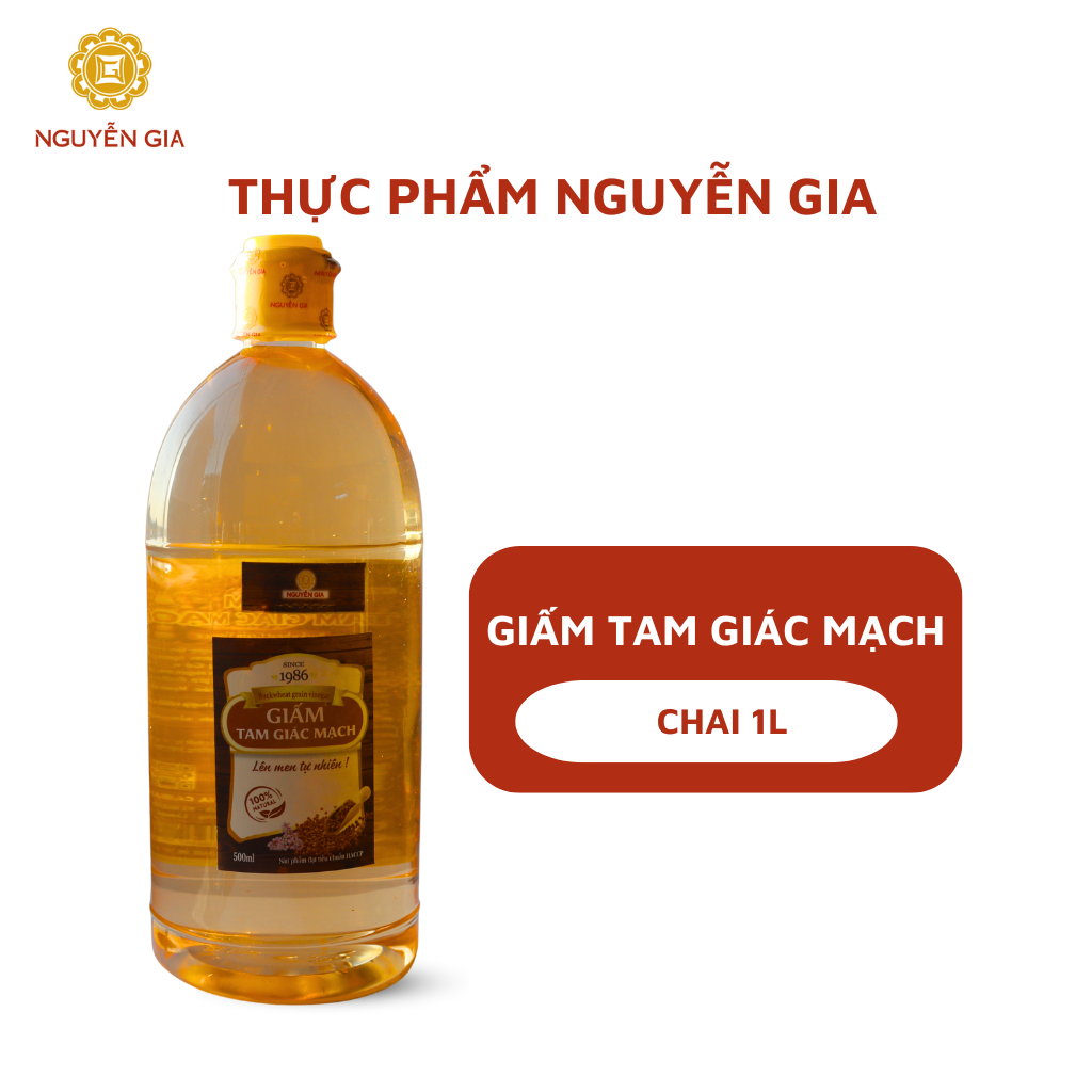 Giấm Tam Giác Mạch đặc sản Hà Giang trộn sushi, làm salad lên men tự nhiên 500ml/1L