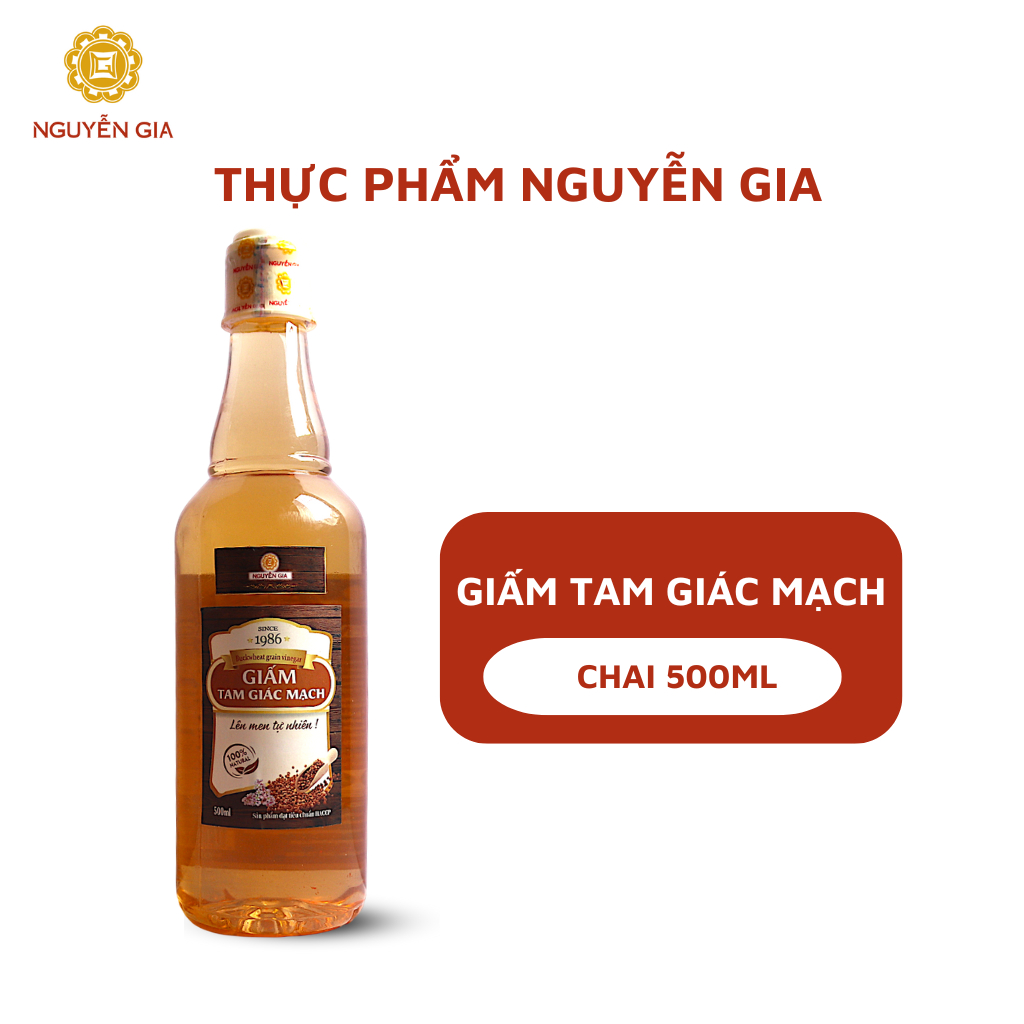 Giấm Tam Giác Mạch đặc sản Hà Giang trộn sushi, làm salad lên men tự nhiên 500ml/1L
