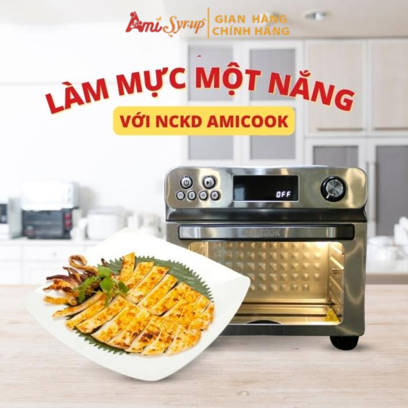 Nồi Chiên Không Dầu Dạng Lò AMICOOK Air Fryer Oven 24L, Dùng Để Nướng, Chiên, Quay Đa Năng