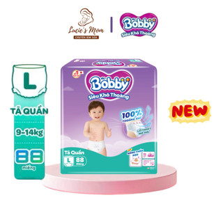 [Combo 2 Gói] Tã/Bỉm Quần Bobby Ultra+ Siêu Khô Thoáng Mềm Mại, Size M/L/XL/XXL - Lucie's Mom