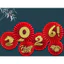 Set 6 quạt giấy đỏ, cam, hồng cao cấp, trang trí đám cưới, lễ hội, Tết, trang trí năm mới