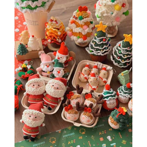 Móc Khoá Len Tổng Hợp Noel Giáng Sinh Mochi Cây Thông Ông Già Santa Người Tuyết Tuần Lộc Snowman Handmade by Haste